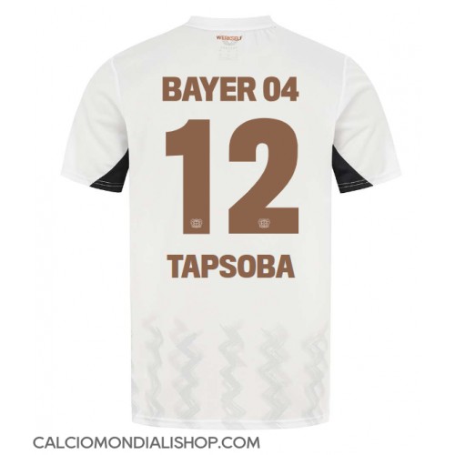 Maglie da calcio Bayer Leverkusen Edmond Tapsoba #12 Seconda Maglia 2024-25 Manica Corta